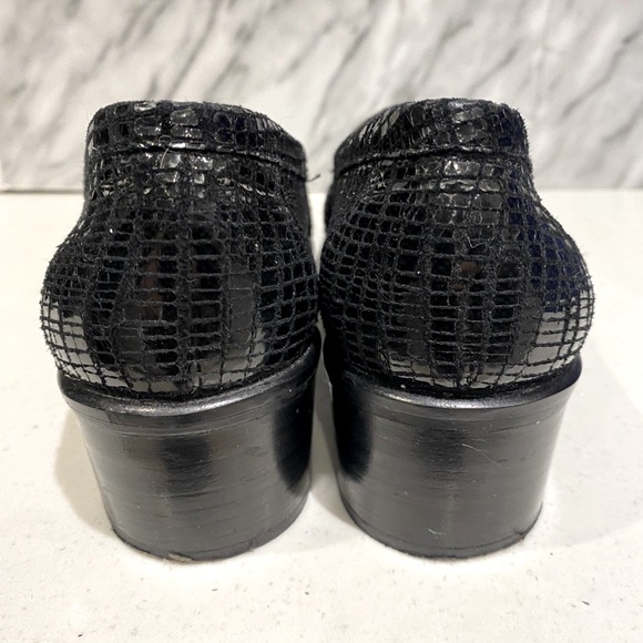 Stuart Weitzman Black pattern Slip On Loafers Size 6 - Picture 7 of 10